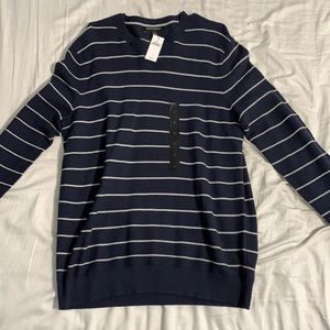 Blue banana republic striped sweater. Size large